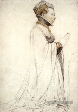 Jeanne de Boulogne Duchesse de Berry Renaissance Hans Holbein le Jeune Peinture à l'huile